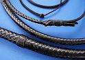 8ft Black 12 plait Classic Australian Bullwhip E